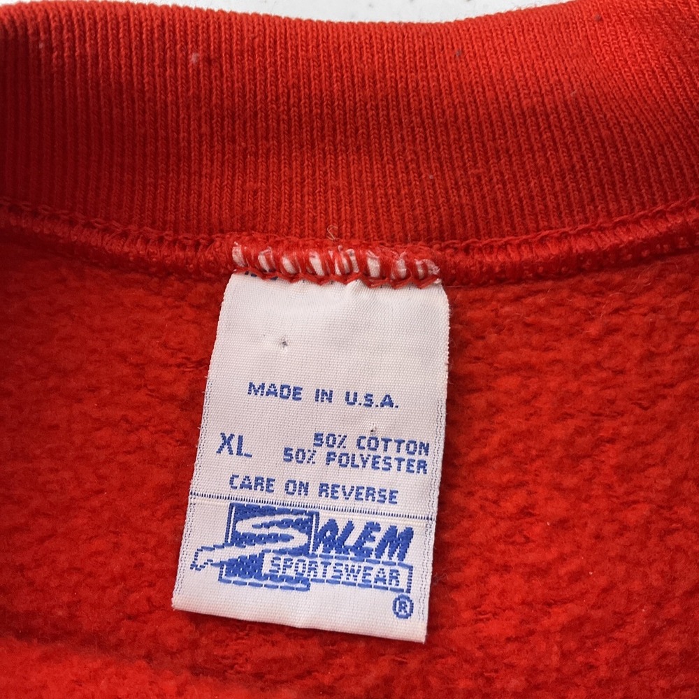 Vintage San Francisco 49ers Sweatshirt 90s Salem Sportswear Double Sided XL USA - Picture 6 of 9